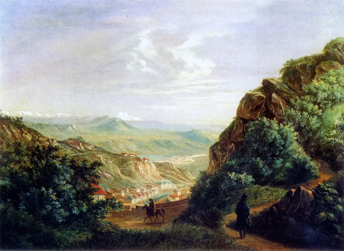 M.Y. Lermontov, View of Pyatigorsk. Moscow: State Central Literary Museum, 1837